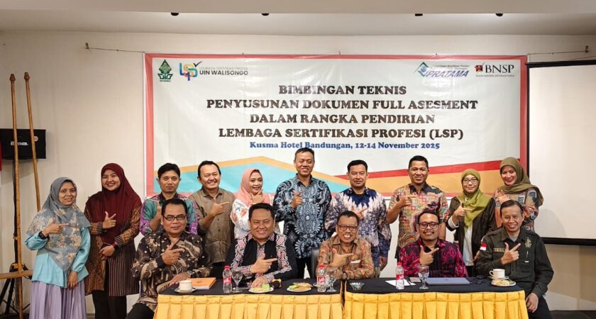 UIN Walisongo Gelar Bimtek Penyusunan Dokumen Full Asesmen Menuju Pendirian Lembaga Sertifikasi Profesi